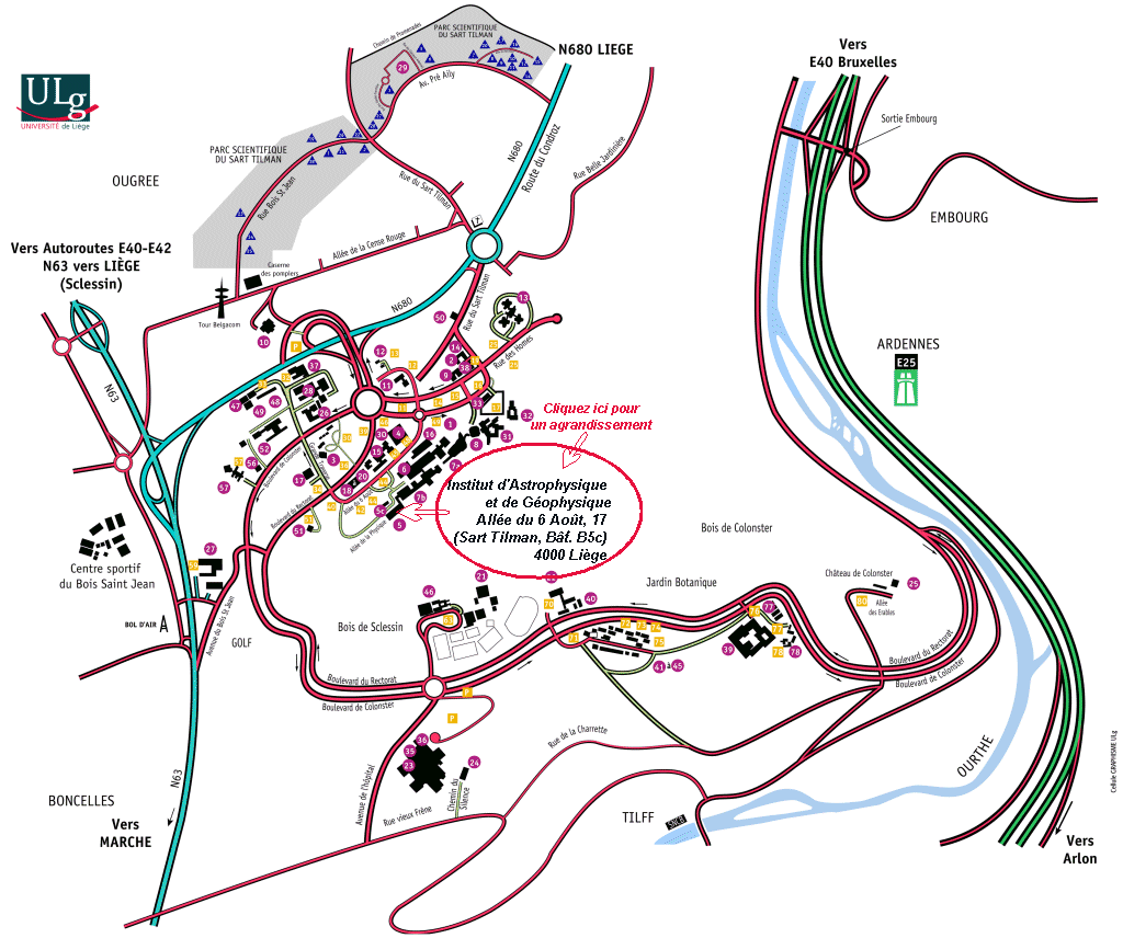 Plans d'accs - Institut d'Astrophysique et de